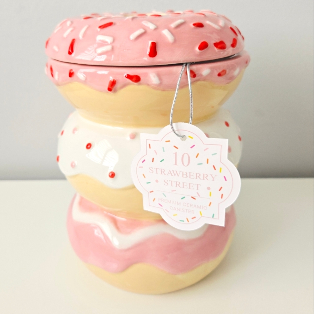 NEW Sprinkled Donut Canister